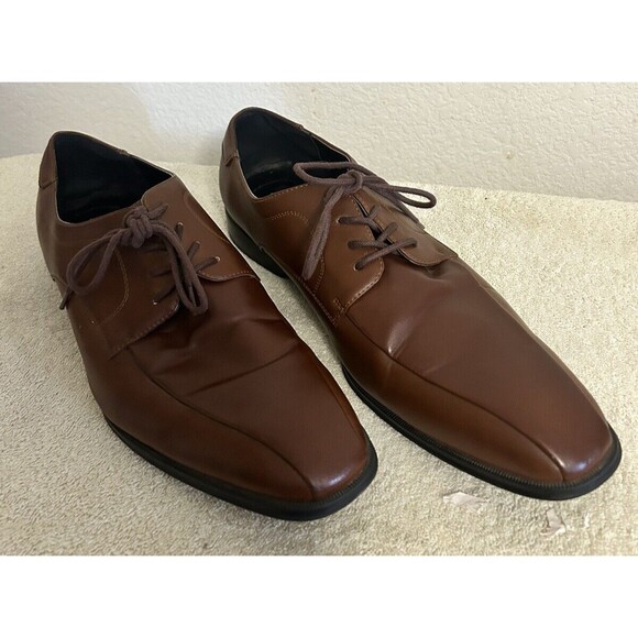 Alfani Dress Shoes Men's Size 13 M Seth Brown Oxfords - Picture 1 of 10